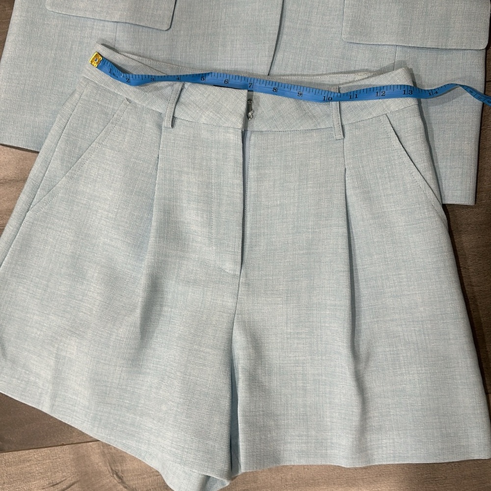 Saturday Club Short Set in Sky Blue - Picture 3 of 8